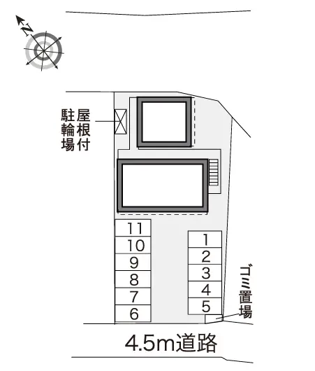 ★手数料０円★あま市篠田　月極駐車場（LP）